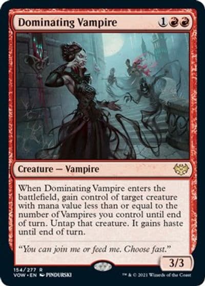 Dominating Vampire Innistrad: Crimson Vow Magic card