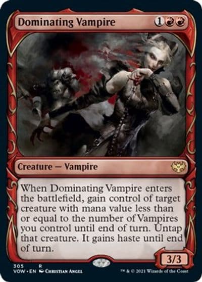 Dominating Vampire Showcase Innistrad: Crimson Vow Magic card
