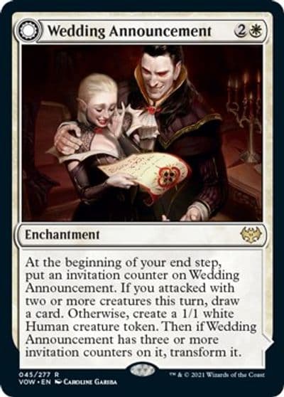 Wedding Announcement Innistrad: Crimson Vow Magic card