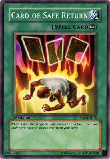 Card of Safe Return Structure Deck: Zombie Madness Yu-Gi-Oh! card