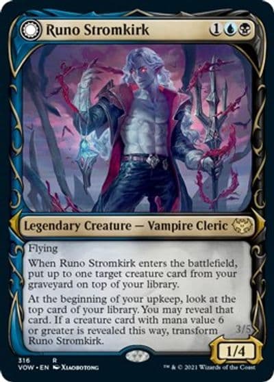 Runo Stromkirk Showcase 316 Innistrad: Crimson Vow Magic card