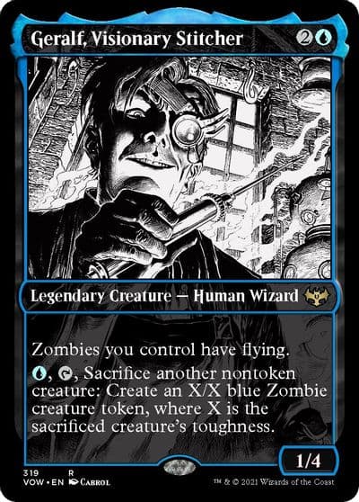 Geralf Visionary Stitcher Showcase Innistrad: Crimson Vow Magic card