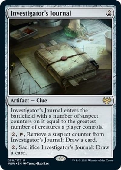 Investigators Journal Innistrad: Crimson Vow Magic card