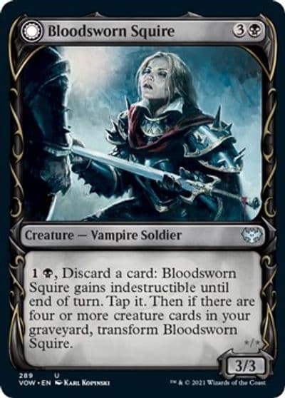 Bloodsworn Squire Showcase Innistrad: Crimson Vow Magic card