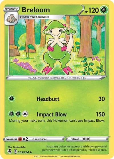 Breloom SWSH08: Fusion Strike Pokemon card