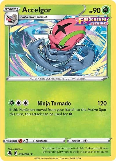 Accelgor SWSH08: Fusion Strike Pokemon card