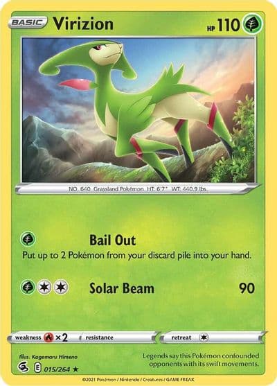 Virizion SWSH08: Fusion Strike Pokemon card