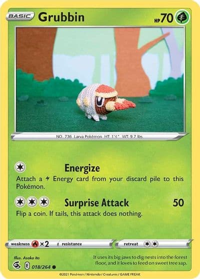 Grubbin SWSH08: Fusion Strike Pokemon card