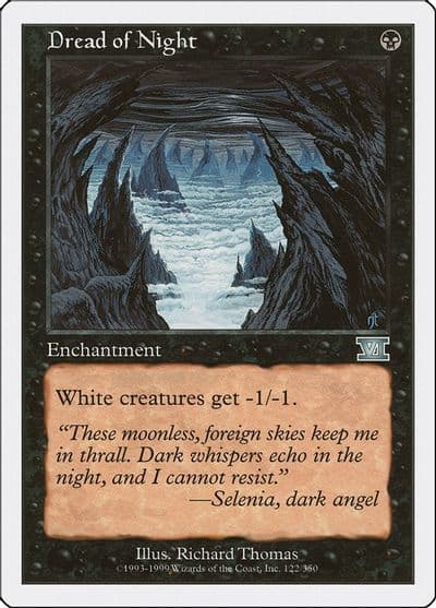 Dread of Night Classic Sixth Edition Magic card