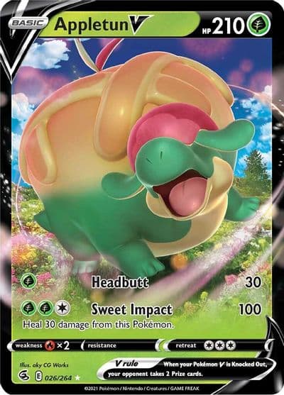 Appletun V SWSH08: Fusion Strike Pokemon card
