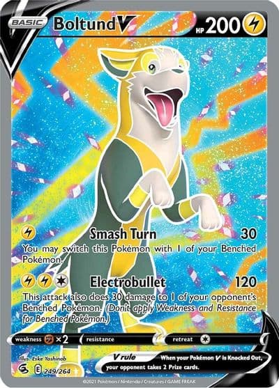 Boltund V (Full Art) SWSH08: Fusion Strike Pokemon card