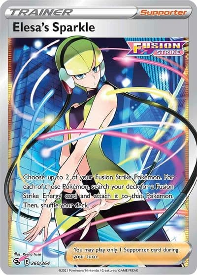 Elesa's Sparkle (Full Art) SWSH08: Fusion Strike Pokemon card