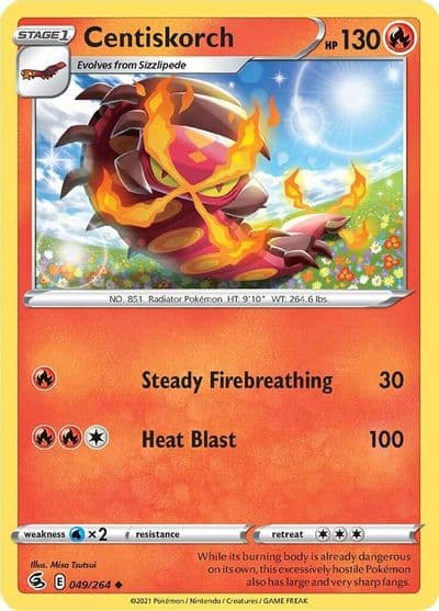 Centiskorch (49) SWSH08: Fusion Strike Pokemon card