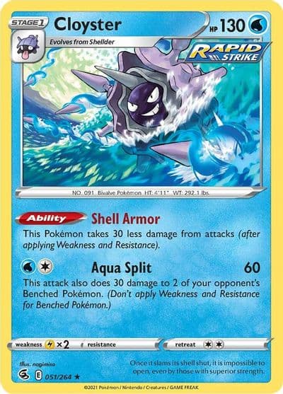 Cloyster SWSH08: Fusion Strike Pokemon card
