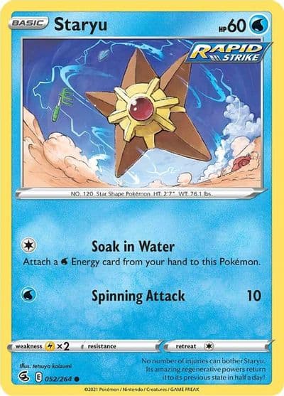 Staryu SWSH08: Fusion Strike Pokemon card