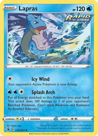 Lapras SWSH08: Fusion Strike Pokemon card