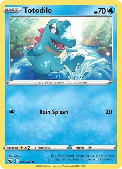 Totodile SWSH08: Fusion Strike Pokemon card