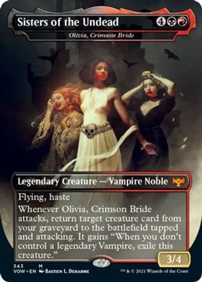 Sisters of the Undead Olivia Crimson Bride Innistrad: Crimson Vow Magic card
