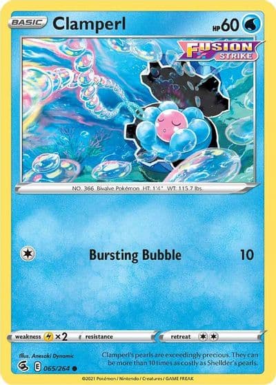 Clamperl SWSH08: Fusion Strike Pokemon card