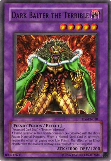 Dark Balter the Terrible Speed Duel: Tournament Pack 6 Yu-Gi-Oh! card