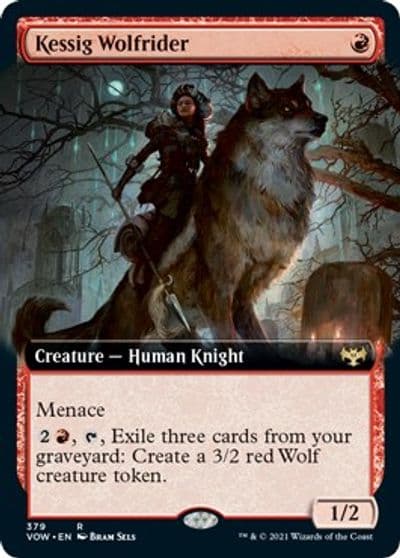 Kessig Wolfrider Extended Art Innistrad: Crimson Vow Magic card