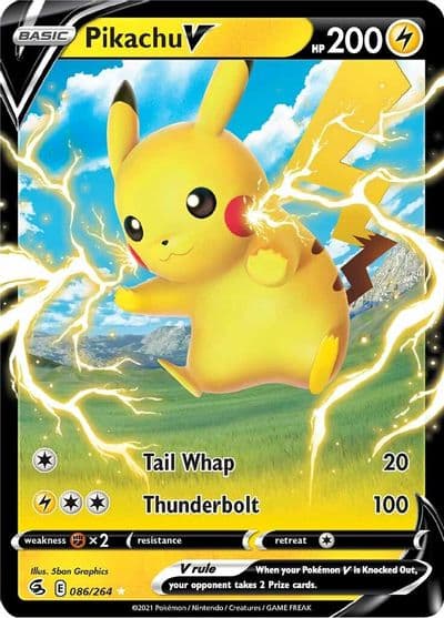 Pikachu V SWSH08: Fusion Strike Pokemon card