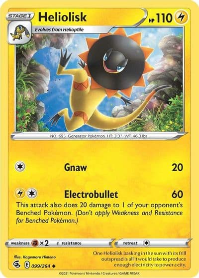 Heliolisk SWSH08: Fusion Strike Pokemon card