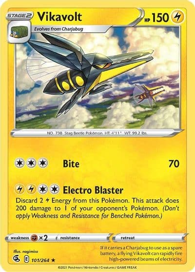 Vikavolt SWSH08: Fusion Strike Pokemon card
