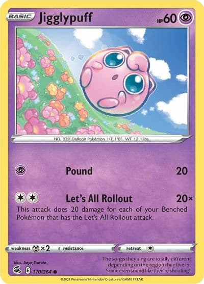Jigglypuff SWSH08: Fusion Strike Pokemon card