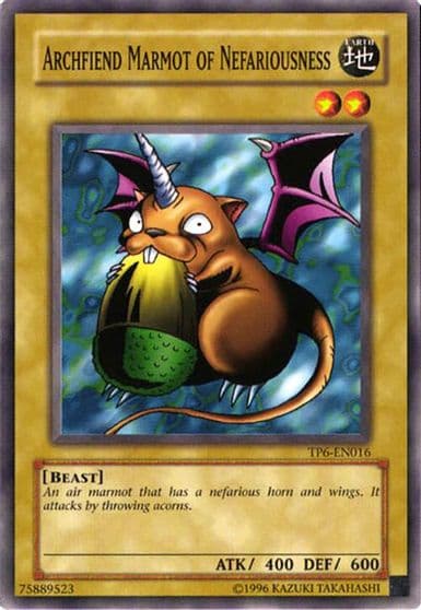 Archfiend Marmot of Nefariousness Speed Duel: Tournament Pack 6 Yu-Gi-Oh! card