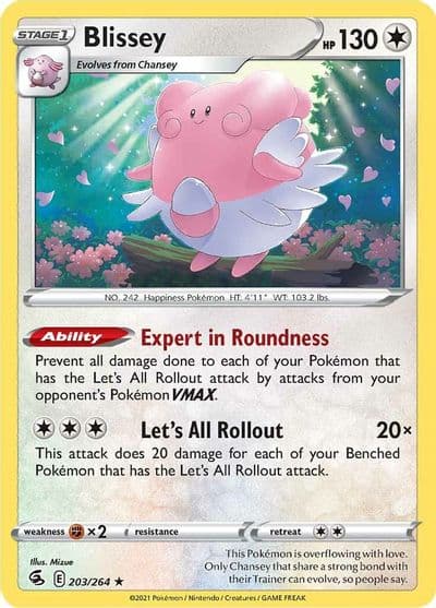 Blissey SWSH08: Fusion Strike Pokemon card