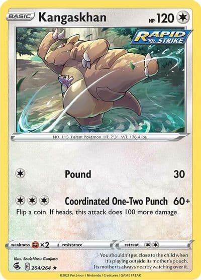Kangaskhan SWSH08: Fusion Strike Pokemon card