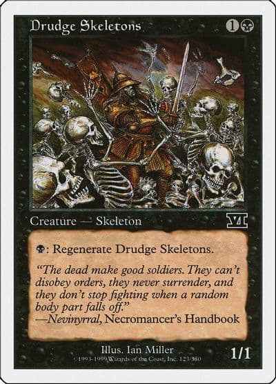 Drudge Skeletons Classic Sixth Edition Magic card