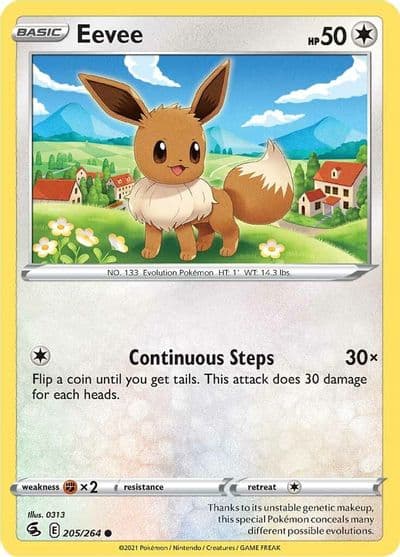Eevee SWSH08: Fusion Strike Pokemon card