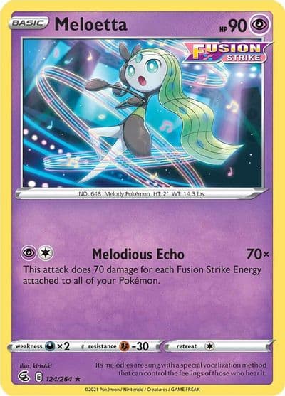 Meloetta SWSH08: Fusion Strike Pokemon card