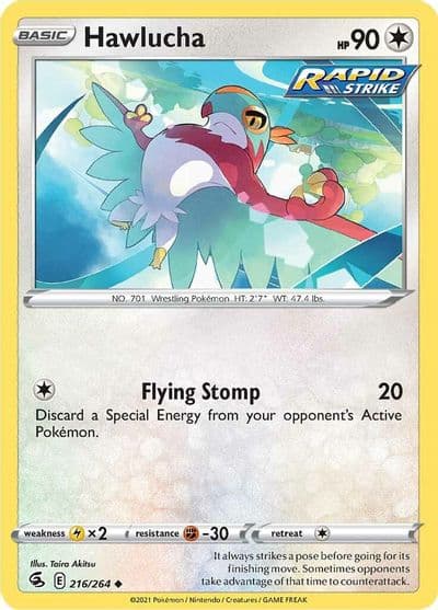 Hawlucha SWSH08: Fusion Strike Pokemon card