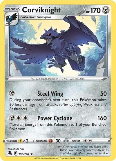 Corviknight SWSH08: Fusion Strike Pokemon card