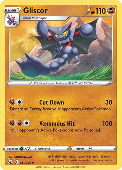 Gliscor SWSH08: Fusion Strike Pokemon card