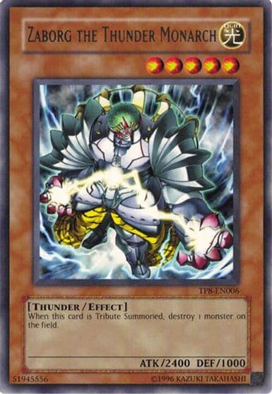 Zaborg the Thunder Monarch Tournament Pack 8 Yu-Gi-Oh! card