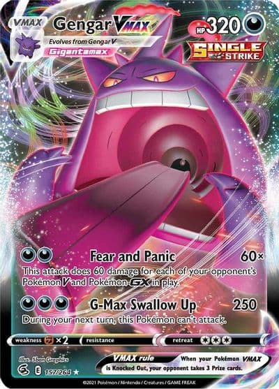 Gengar VMAX SWSH08: Fusion Strike Pokemon card