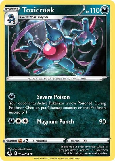 Toxicroak SWSH08: Fusion Strike Pokemon card