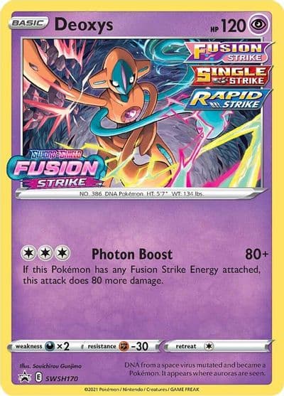 Deoxys - SWSH170 (Prerelease) SWSH: Sword & Shield Promo Cards Pokemon card