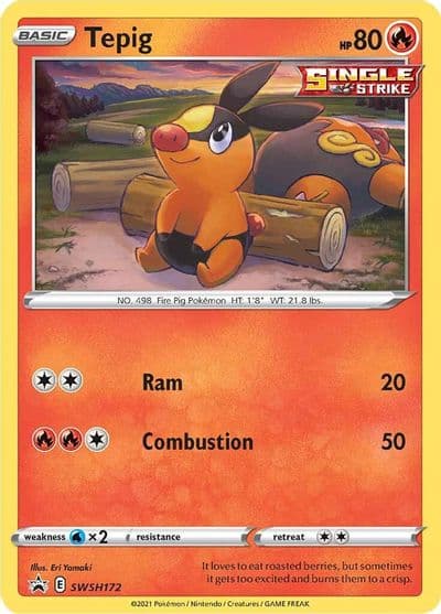 Tepig - SWSH172 SWSH: Sword & Shield Promo Cards Pokemon card
