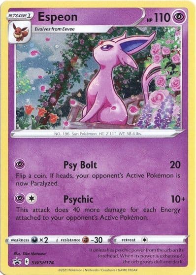 Espeon - SWSH174 SWSH: Sword & Shield Promo Cards Pokemon card