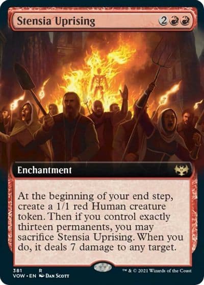 Stensia Uprising Extended Art Innistrad: Crimson Vow Magic card