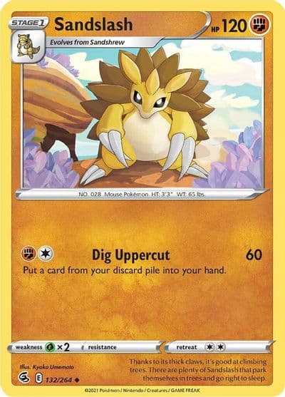 Sandslash SWSH08: Fusion Strike Pokemon card
