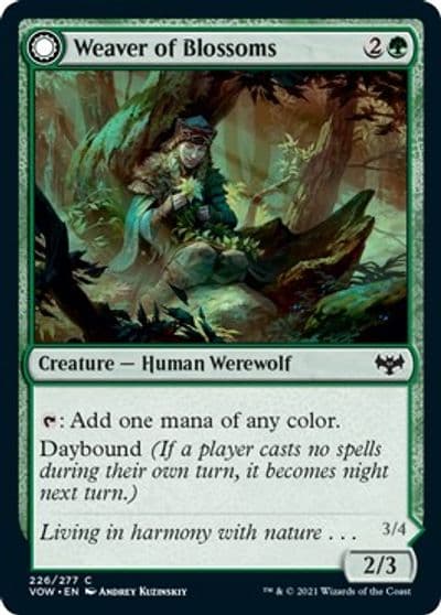 Weaver of Blossoms Innistrad: Crimson Vow Magic card
