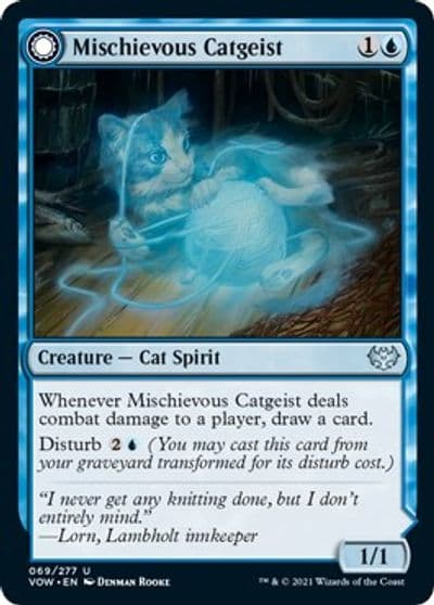 Mischievous Catgeist Innistrad: Crimson Vow Magic card