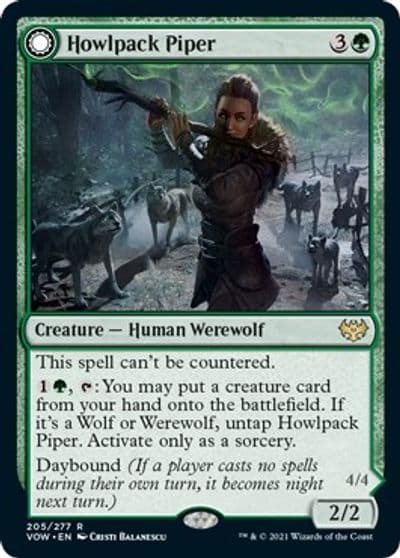 Howlpack Piper Innistrad: Crimson Vow Magic card