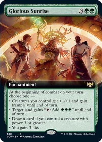 Glorious Sunrise Extended Art Innistrad: Crimson Vow Magic card